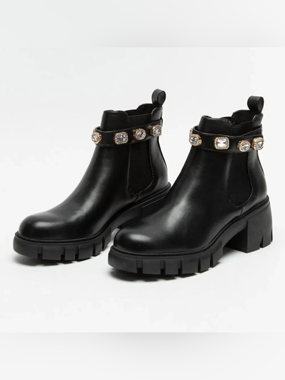 Madden Girl Honeyy Jewel Embellished Chelsea Boots